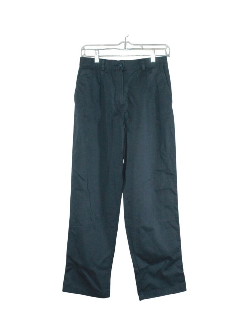 LL Bean Women's Pants Size 8 Pet Navy Cotton Classic Fit Everyday Preppy Work